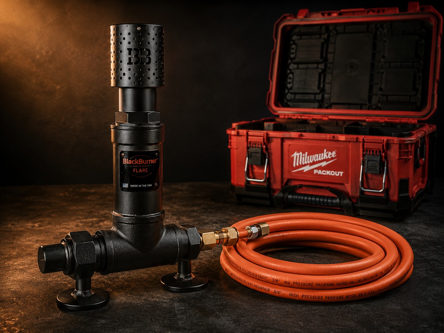 BlackBurner propane flare